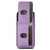 For iPhone 14 Pro Max Suteni H03 Litchi Leather Card Bag Stand Back Phone Case(Purple)