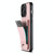 For iPhone 15 Suteni H03 Litchi Leather Card Bag Stand Back Phone Case(Pink)