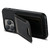 For iPhone 14 Suteni H03 Litchi Leather Card Bag Stand Back Phone Case(Black)