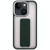 For iPhone 13 Skin-Feel Plating Wrist Strap Stand Phone Case(Green)