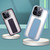 For iPhone 12 / 12 Pro Skin-Feel Plating Wrist Strap Stand Phone Case(Grey)