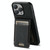 For iPhone 13 Pro Suteni H03 Litchi Leather Card Bag Stand Back Phone Case(Black)