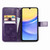 For Samsung Galaxy A15 Four-leaf Clasp Embossed Buckle Leather Phone Case(Purple)
