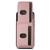 For iPhone 12 Pro Max Suteni H03 Litchi Leather Card Bag Stand Back Phone Case(Pink)