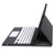 For Samsung Galaxy Tab S9 FE+ A810B-A Touch Pad Detachable Bluetooth Keyboard Leather Tablet Case(Black+White)