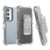 For Samsung Galaxy S24+ 5G Frosted PC+TPU Phone Case with Back Clip(Transparent Blue)
