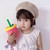 Children Silicone Straw Cups Drop And High Temperature Resistant Water Cups Olive Green Cup + Turmeric Cover(400ml)