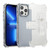 For iPhone 13 Pro Frosted PC+TPU Phone Case with Back Clip(Transparent Blue)