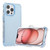 For iPhone 15 Pro Max Frosted PC+TPU Phone Case with Back Clip(Sky Blue)