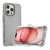 For iPhone 12 Pro Max Frosted PC+TPU Phone Case with Back Clip(Transparent Black)