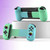 D8 Mobile Phone Stretch Band Light Gamepad Dual Hall Wireless Bluetooth Somatic Vibration Grip for PC / Android / IOS / Tablet / PS3 / PS4 / Switch, Color: Green Blue