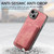 For iPhone 14 Pro Retro Leather Card Bag Magnetic Phone Case(Pink)