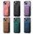 For iPhone 14 Pro Retro Leather Card Bag Magnetic Phone Case(Pink)