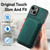 For iPhone XS Max Retro Leather Card Bag Magnetic Phone Case(Green)