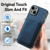 For iPhone 15 Pro Max Retro Leather Card Bag Magnetic Phone Case(Blue)