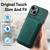 For iPhone 14 Pro Max Retro Leather Card Bag Magnetic Phone Case(Green)