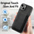 For iPhone 15 Retro Leather Card Bag Magnetic Phone Case(Black)