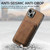 For iPhone 15 Pro Max Retro Leather Card Bag Magnetic Phone Case(Brown)