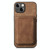 For iPhone 14 Pro Max Retro Leather Card Bag Magnetic Phone Case(Brown)