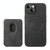 For iPhone 12 Retro Leather Card Bag Magnetic Phone Case(Black)