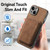 For iPhone 12 Pro Retro Leather Card Bag Magnetic Phone Case(Brown)