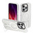 For iPhone 15 Pro Max Shockproof Terminator MagSafe Phone Case with Holder(Transparent)