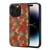 For iPhone 14 Pro Max Four Seasons Flower Language Series TPU Phone Case(Summer Red)