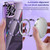 For iPhone 12 Pro Max MagSafe CD Texture Metal Lens Frame Full Coverage Phone Case(Purple)