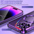 For iPhone 12 MagSafe CD Texture Metal Lens Frame Full Coverage Phone Case(Silver)