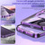 For iPhone 13 Pro Max MagSafe CD Texture Metal Lens Frame Full Coverage Phone Case(Purple)