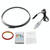 Car Interior Fiber Optic Cold Light RGB Ambient Lamp Center Phantom Footwell Atmosphere Lights, Style: One To Two 110cm+35cm(Colorful Double Control)