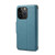 For iPhone 14 Denior Cowhide Texture Wallet Style Leather Phone Case(Blue)