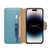 For iPhone 14 Denior Cowhide Texture Wallet Style Leather Phone Case(Blue)