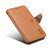 For iPhone 14 Pro Denior Cowhide Texture Wallet Style Leather Phone Case(Khaki)