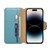 For iPhone 14 Pro Max Denior Cowhide Texture Wallet Style Leather Phone Case(Blue)