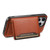 For iPhone 15 Plus Denior Cowhide Texture Leather MagSafe Detachable Wallet Phone Case(Brown)