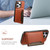 For iPhone 15 Plus Denior Cowhide Texture Leather MagSafe Detachable Wallet Phone Case(Brown)