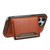 For iPhone 14 Plus Denior Cowhide Texture Leather MagSafe Detachable Wallet Phone Case(Brown)