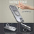 For iPhone 14 360-degree Rotating MagSafe Magnetic Holder Phone Case(Titanium Grey)