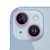 Glitter Ring Tempered Glass Camera Lens Film For iPhone 15 / 15 Plus(Pink)