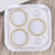 Glitter Ring Tempered Glass Camera Lens Film For iPhone 15 Pro / 15 Pro Max(Gold)