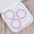 Glitter Ring Tempered Glass Camera Lens Film For iPhone 15 Pro / 15 Pro Max(Pink)