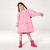 Siamese Children Raincoat Hooded Raincoat, Size: S(Pink)