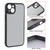 For iPhone 15 Plus Fine Pore Matte Black TPU + PC Phone Case