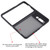 For Google Pixel Fold Matte Black TPU + PC Phone Case