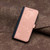 For Samsung Galaxy A35 Side Buckle Double Fold Hand Strap Leather Phone Case(Pink)