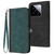 For Xiaomi 14 Side Buckle Double Fold Hand Strap Leather Phone Case(Dark Green) For Xiaomi 14 Side Buckle Double Fold Hand Strap Leather Phone Case(Dark Green)