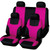 Universal Car Seat Cover Personality Stitching Automotive Chairs Protective Sleeve Cloth Automobile Seats Covers(pink)