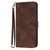 For Samsung Galaxy A35 Line Pattern Skin Feel Leather Phone Case(Coffee)