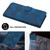 For Samsung Galaxy A35 Line Pattern Skin Feel Leather Phone Case(Royal Blue)
